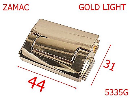 Inchizatori poseta - 5335G/Inchizatoare Cu Deschidere Laterala-44X31-mm-zamac--gold light--14L1-14L2