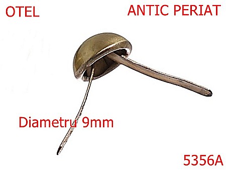Noutati - 5356A/Picioruse Pentru Fund De Poseta-9-mm-otel--antic periat-----
