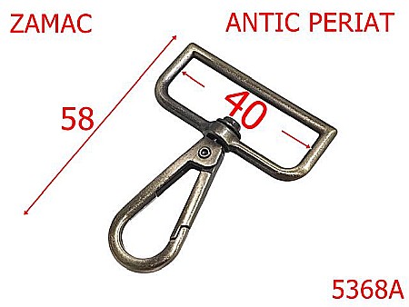 Noutati - 5368A/Carabina Marochinarie Pielarie-40-mm-zamac--antic periat-----