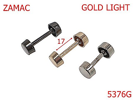Noutati - 5376G/Gantera Ornamentala Pentru Marochinarie Si Incaltaminte-17-mm-zamac--gold light-----