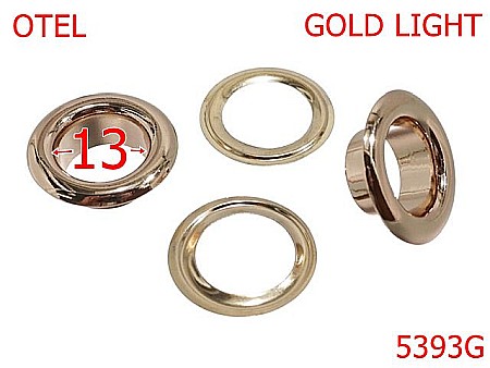 Ocheti - 5393G/Ochet Bombat Pentru Marochinarie-13-mm-otel--gold light-----