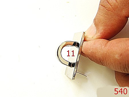 Accesorii metalice pentru marochinarie - 540/SUSTINATOR CU INEL 11MM NIKEL-11-mm---nichel-----