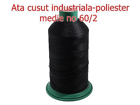 Ata Pentru Cusut - 5413/Ata De Cusut Industriala-MEDIE-mm---negru-----
