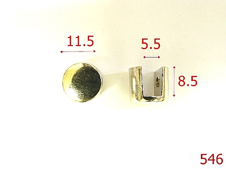 Picioruse fund - 546/PICORUSE SERVIETA-11.5-mm---nichel--R24-3G7--A39