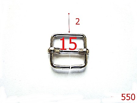 Catarame cu reglaj - 550/CATARAMA CU REGLAJ 1.5CM NYKEL-15-mm-2-nichel--1A7-6H1/6I6--A40