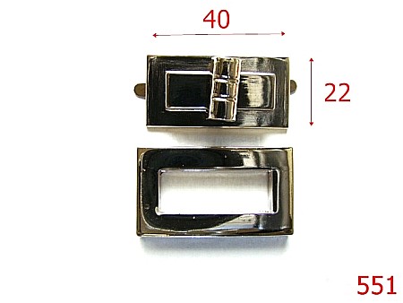 Inchizatori poseta - 551/INCHIZATOARE  POSETA 40X22  NIKEL-40X22-mm---nichel---12E13/12H5-13F12-I28