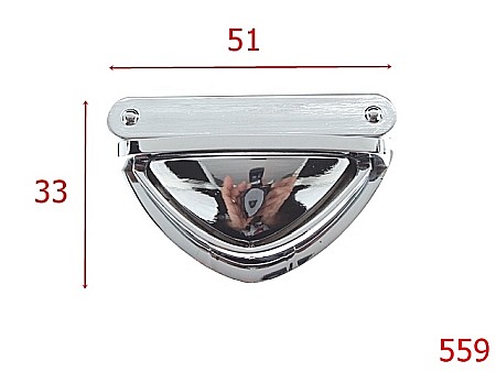 Inchizatori poseta - 559/INCHIZATOARE POSETA 53*34MM NIKEL-52X34-mm---nichel---12H4--I40