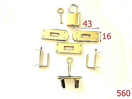Inchizatori - 560/INCHIZATOARE 7 ELEMENTE NIKEL-43X16-mm---nichel--12b11-14g12-14j12---