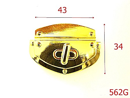 Inchizatori - 562G/INCHIZATOARE POSETA 43*34MM GOLD-43x34-mm---gold---12C2--I39