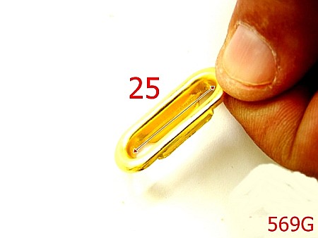 Ocheti - 569G/OCHETI 25 MM OVAL GOLD-25-mm---gold---4J4/2B7--M14