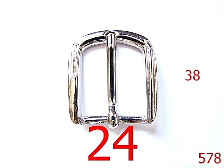 Catarame - 578/CATARAMA CUREA 2.4 CM/NIKEL-24-mm---nichel-----S37
