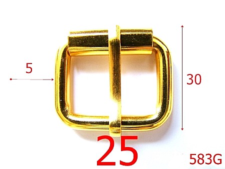 Catarame rola si 1 cui - 583G/CATARAMA CU ROLA 25MM*5MM/GOLD-25-mm-5-gold--7i7-6k7---
