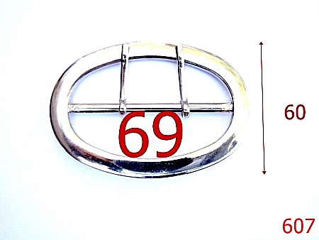 Catarame - 607/CATARAMA 6.9 CM /ZAMAK/ NIKEL-69-mm---nichel-6E7.--6B3--L12