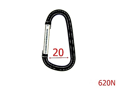 Carabine portchei - 620N/CARABINA ALUMINIU  ELOXAT-20-mm---negru--5M9-5A4--M21