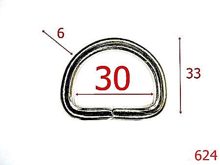 Inele D - 624/INEL 30 MM S6 MM-30-mm-6-nichel-----L2