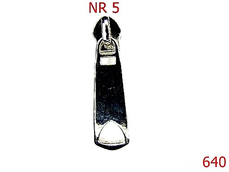 Cursori fermoar - 640/CURSOR FERMOAR PLASTIC NR 5-Nr 5-mm---nichel-----