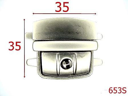 Inchizatori servieta - 653S/INCHIZATOARE  BORSETA-35x35-mm---SATIN---12L2-13J11-S23