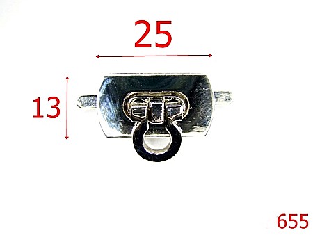 Inchizatori - 655/INCHIZATOARE POSETA -25X13-mm---nichel---12J4--I35