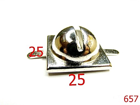 Picioruse fund - 657/PICIORUS METALIC-25X25-mm---nichel-15A6--15A6--B13