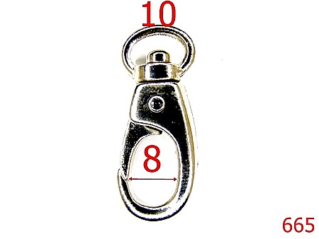 Carabine poseta - 665/CARABINA 10MM/NIKEL-10-mm---nichel-----D34