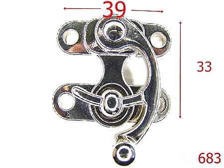 Inchizatori - 683/INCHIZATOARE  CU CARLIG-39X33-mm---nichel---12G5--I16