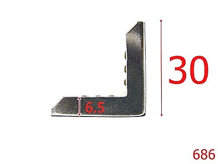 Coltare - 686/COLTAR METALIC 3 CM-30X30-mm---nichel---3E8--L35