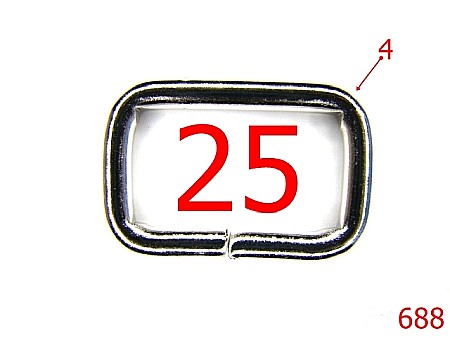Inele - 688/INEL DEPTUNGHIULAR 25MM *4MM-25-mm-4-nichel--3L2-3K4--G35