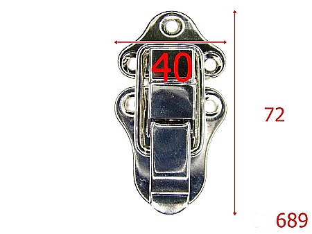 Inchizatori servieta - 689/INCHIZATOR MARE LADITA-72X40-mm---nichel---12G9--I23