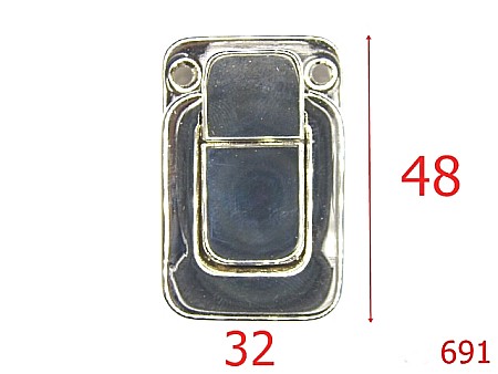 Inchizatori servieta - 691/INCHIZATOR VALIZA -48X32-mm---nichel---12L4--I2