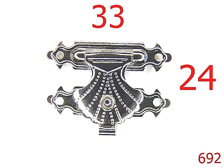 Inchizatori - 692/INCHIZATOARE CUTIUTA-33X24-mm---nichel---14i15-12J5--X40