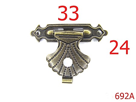 Inchizatori - 692A/INCHIZATOARE CUTIUTA-33x24-mm---antic---12L9--S21