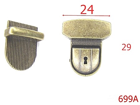 Inchizatori servieta - 699A/INCHIZATOARE BORSETA   ANTIK-24x29-mm---antic-12C1-14A17--12C1--S19