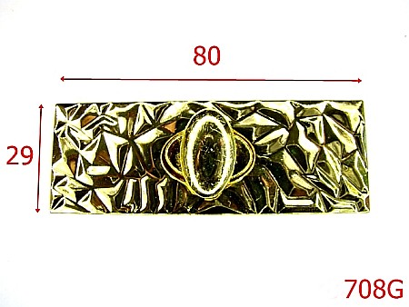Inchizatori - 708G/INCHIZATOARE 8 CM * 2.9CM-80x29-mm---gold---12F4--D11