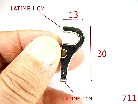 Sustinatori poseta - 711/SUSTINATOR SERVIETA-13X30-mm---nichel-----B22