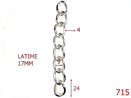 Lant poseta - 715/LANT  POSETA-9-mm---nichel-----