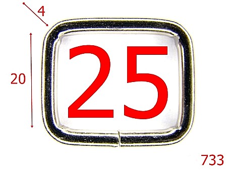 Inele - 733/INEL DREPTUNGHIULAR 25MM-25-mm-4-nichel--3i8-3h2-3I4/4D1-3H5-T18