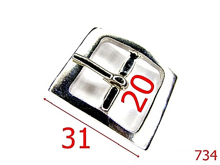 Catarame - 734/CATARAMA 2 CM NIKEL-20-mm---nichel-6E5.--6A2--K3