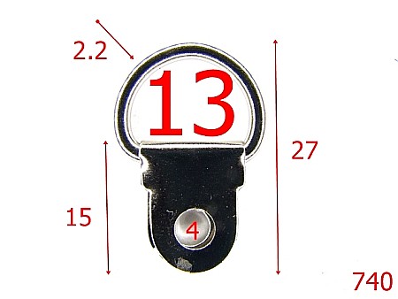 Inele - 740/INEL RAMBO 13MM NIKEL-13-mm-2.2-nichel-11A-11A2-3D4--B28