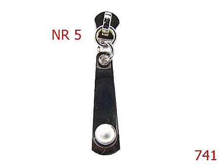 Cursori fermoar - 741/CHEITA FERMOAR PLASTIC NR 5-Nr 5-mm---nichel-----B29