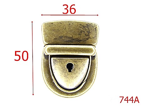 Inchizatori servieta - 744A/INCHIZATOARE SERVIETA  36*50-36x50-mm---antic---13E10/12B12--D13