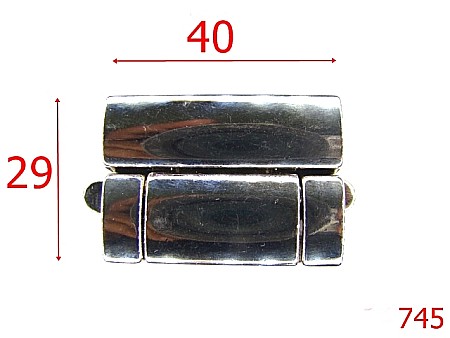 Inchizatori servieta - 745/INCHIZATOARE POSETA  40*29-40X29-mm---nichel---12i16/12i8--I38
