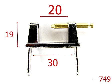 Sustinatori poseta - 749/SUSTINATOR MANER DEMONTABIL-20-mm---nichel---4D7--