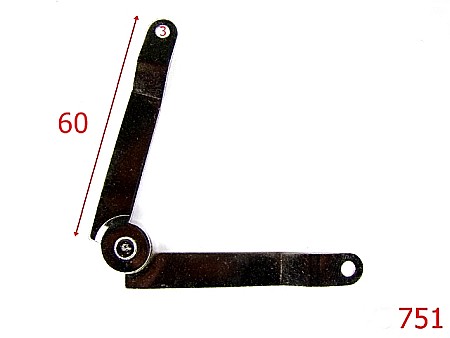 Balamale - 751/BRAT RETINERE SERVIETA 60MM-60X60-mm---nichel-21 C 3----