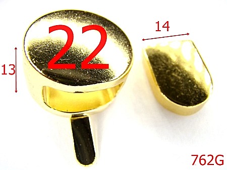 Inchizatori - 762G/INCHIZATOARE PRIN CAPAC-22-mm---gold-12C3----