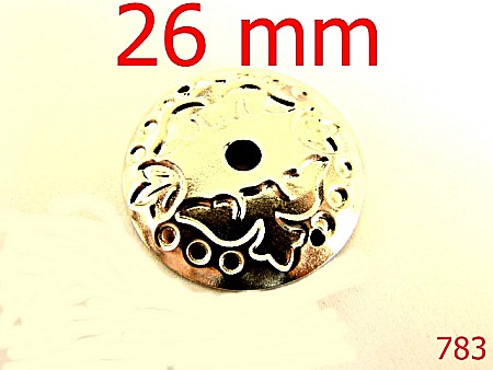 Nasturi - 783/ORNAMENT 26 MM NIKEL-26X26-mm---nichel-----M38
