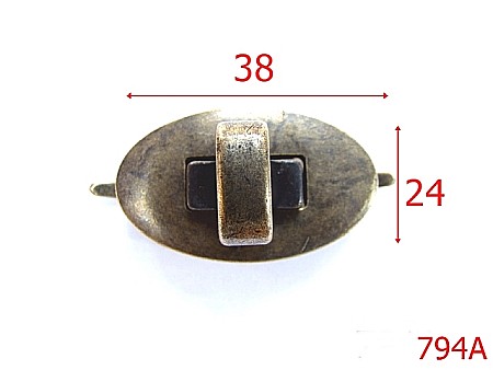 Inchizatori - 794A/INCHIZATOR-38x24-mm---antic---12D5/12E3--J20