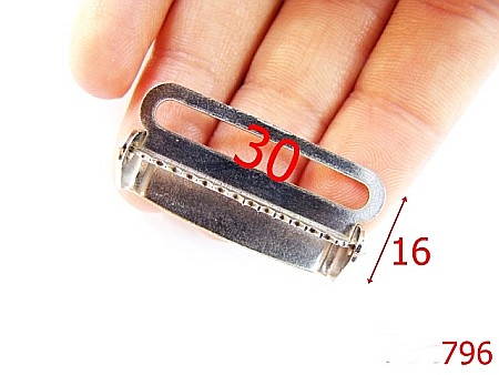 Accesorii confectii - 796/OPRITOR ELASTIC-30-mm---nichel---3A7--L1