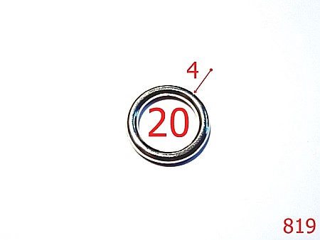Inele - 819/INEL ZAMAK 2 CM -20-mm-4-nichel-4.E.4----R31