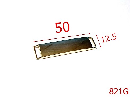 Placute ornamentale - 821G/PLACUTA ORNAMENT INSCRIPTIONABILA-50x12.5-mm---gold---7F4--