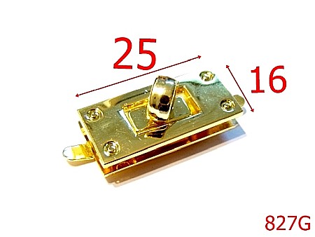 Inchizatori - 827G/INCHIZATORE GOLD  25X16-25x16-mm---gold---12D4--D16